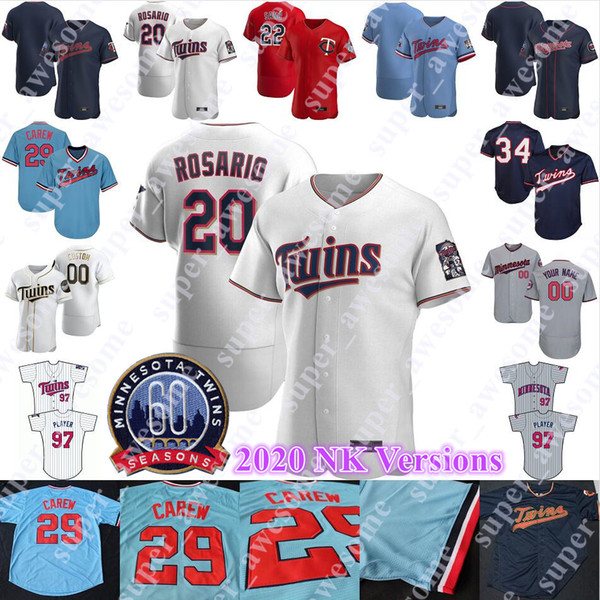 Max Kepler Jersey Josh Donaldson Willians Astudillo Luis Arraez Eddie Rosario Nelson Cruz Byron Buxton Jose Berrios Jorge Polanco Trevor May