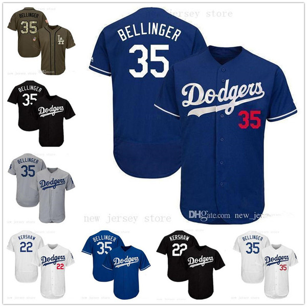 2020 Men Women Youth Dodgers Jersey Black Baseball Clayton 22 Kershaw Kids Cody 35 Bellinger Jersey White Gray Grey Blue Green Salute to