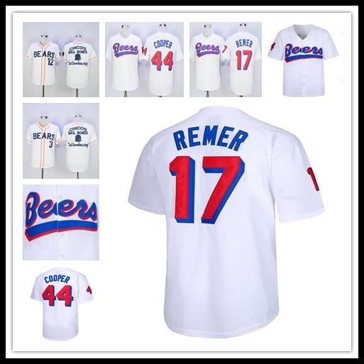 Men Cheap Best The BASEketball Beers Movie Baseball 17 Doug Remer 44 Joe COOP Cooper Stitched Baseball Shirts High Quality Free Shipping