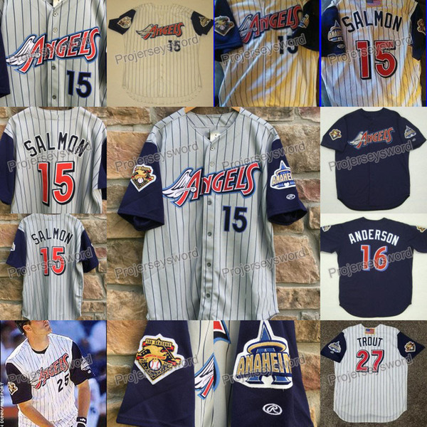 2001 California 100 Seasons Tim Salmon Jerseys Mo Vaughn Tyler Skaggs Mike Trout Shohei Ohtani Kole Calhoun Garret Anderson Albert Pujols