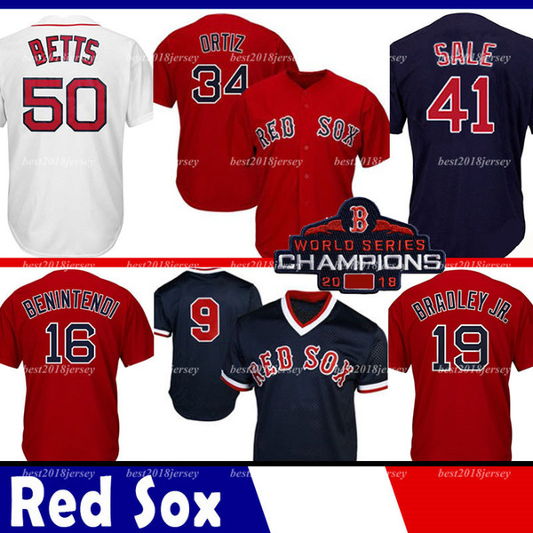 Boston Jersey Red Coolbase Sox Jackie Bradley Jr. Jersey 50 Mookie Betts 15 Dustin Pedroia 16 Andrew Benintendi