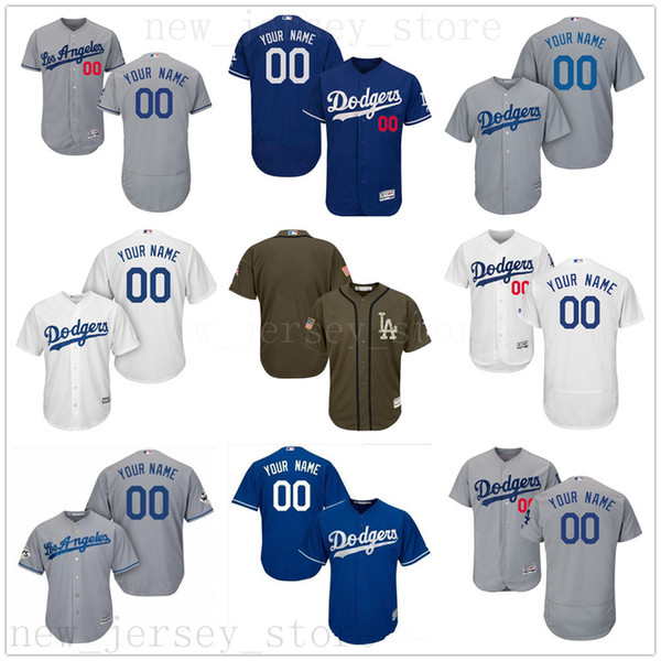 2019 CUSTOM Ls As Dodgers Mens Women Youth Customized Majestic 100% Stitched Baseball Jerseys Personal name Person number size S-XXXL