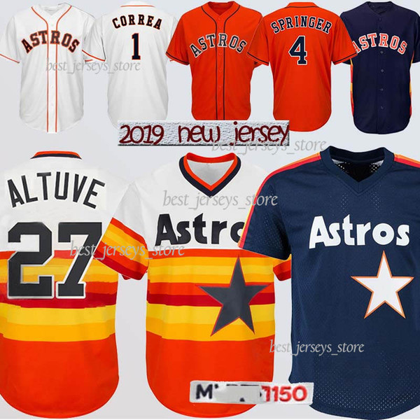 2 Alex Bregman Houston 27 Jose Altuve jerseys 35 Justin Verlander 2019 George 4 Springer 1 Carlos Correa jersey New hot selling