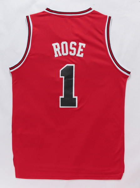 #1 Derrick Rose Mens Jerseys Top quality Size S-XXL Men Sport Jersey