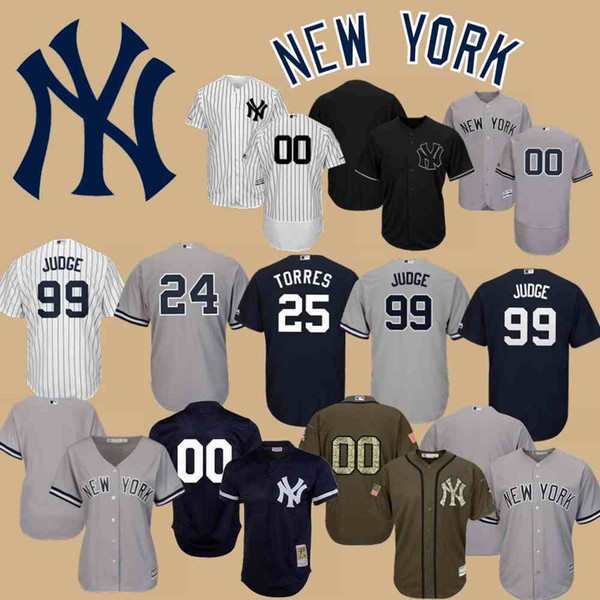 Custom New York Aaron Judge JEersey Yankees Gary Sanchez Chasen Shreve Brett Gardner Gleyber Torres Aroldis Chapman Gregorius Rivera Tanaka