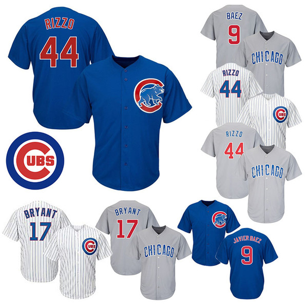 Chicago Baseball Jerseys Cubs 9 Javier Baez 17 Kris Bryant 44 Anthony Rizzo Cool Base Stitched Baseball Jersey