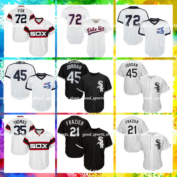 Chicago White Sox Jersey 10 Yoan Moncada Jersey 21 Todd Frazier Jersey 45 Michael Jerseys 72 Carlton Fisk 35 Frank Thomas