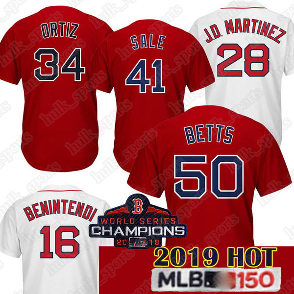 Red Sox jerseys 50 Mookie Betts jersey 15 Dustin Pedroia 9 Ted Williams16 Andrew Benintendi 28 J D Martinez J.D. 41 Chris Sale jerseys 2019