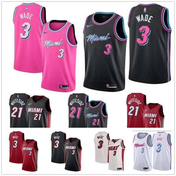 BEST quality 100% stitched cheap dwayne jersey wade player's jersey color The white red blue city black grey