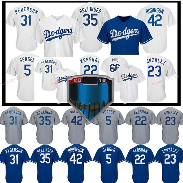 22 Clayton Kershaw 35 Cody Bellinger Los Angeles Baseball Jersey Dodgers 5 Corey Seager 10 Justin Turner Robinson Taylor Hernandez Gonzalez