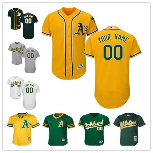 custom Men's women youth Oakland Athletics Jersey Personalized Name and Number Grey White Kids Girls Baseball Jerseys