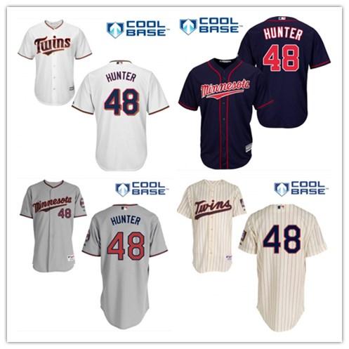 2018 top Minnesota Twins Jerseys #48 Torii Hunter Jerseys men#WOMEN#YOUTH#Men's Baseball Jersey Majestic Stitched Professional sportswear