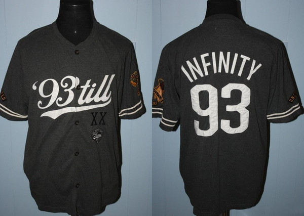 2017 Custom Mens S-5XL And Youth S-XL Marc Ecko Unlimited 1993 Infinity Unlimited Sewn Patch Baseball Jersey Free Ship