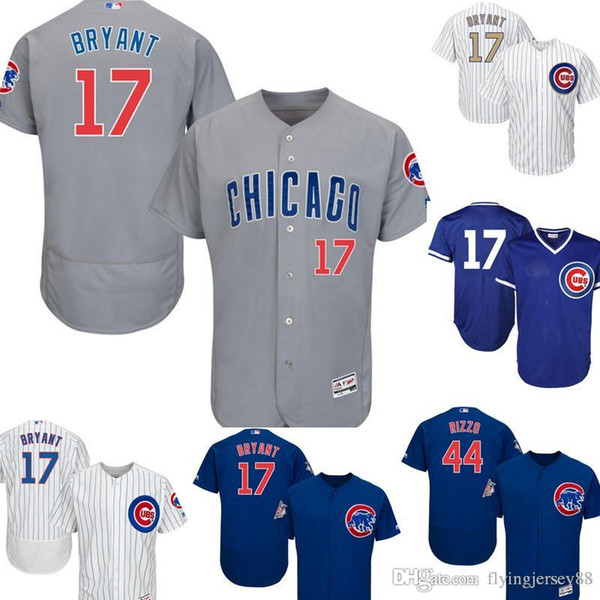 17 Kris Bryant Chicago Top Cubs Jersey Men's Majestic Home Player Jersey Embroidery Baseball Jerseys M-XXXL Cheap sales