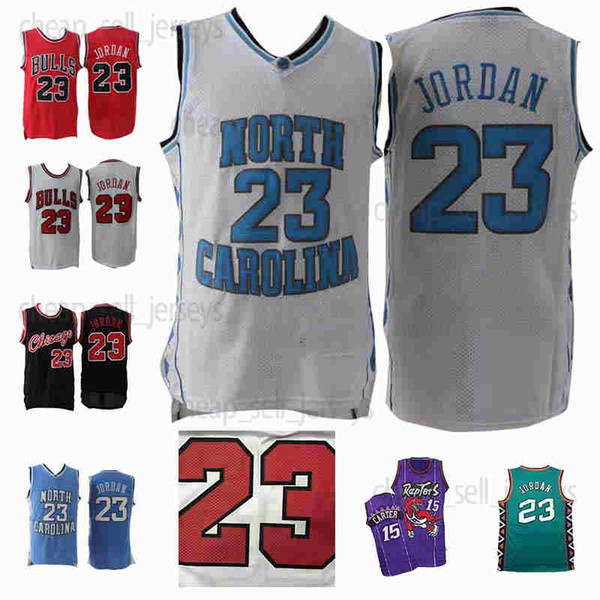 NCAA North Carolina Tar Heels 23 Michael Jersey Raptors Vince 15 Carter Atlanta #55 Mutombo Basketball Jerseys 100% Stitched