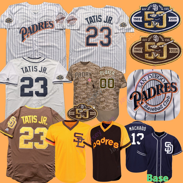 Custom San Diego Jersey Fernando Tatis Jr. Jr Padres Manny Machado Chris Paddack Strahm Lucchesi Manziel Hosmer Gwynn Hedges Renfroe Myers