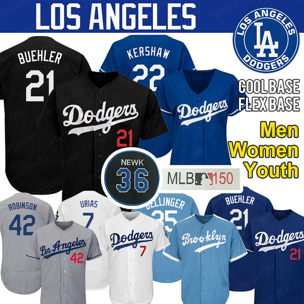 Los Angeles Clayton Kershaw Dodgers Jersey Alex Verdugo Cody Bellinger Justin Turner Corey Seager Yu Darvish Baseball Jerseys