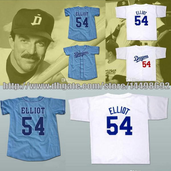 Custom #54 Jack Elliot Chunichi Dragons Jack Elliot Mr. Movie Jersey Mens All Stitched Jerseys Free Shipping