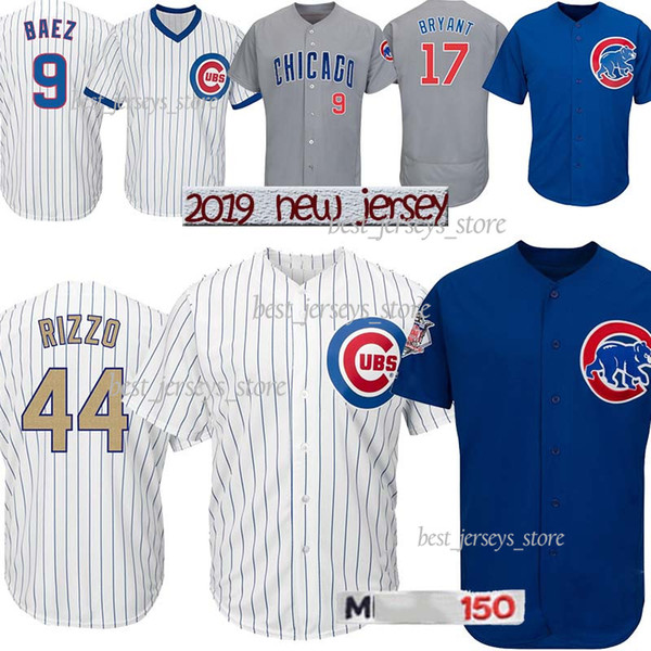 44 Rizzo Chicago Baseball jerseys Cubs 9 Baez 17 Bryant 12 Kyle Schwarber 22 Jason Heyward Best selling Jersey 2019 men