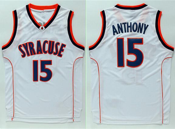 Carmelo Anthony #15 Syracuse Orangemen College Men Top Jersey XS-6XL vest Jerseys Baseball