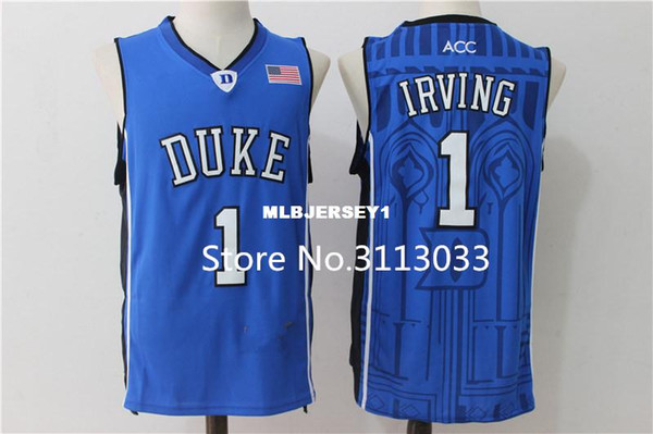 Newst Kyrie Irving #1 Duke Blue Devils College Top Top Jersey Stitched US Size XS-XXL vest Jerseys Baseball