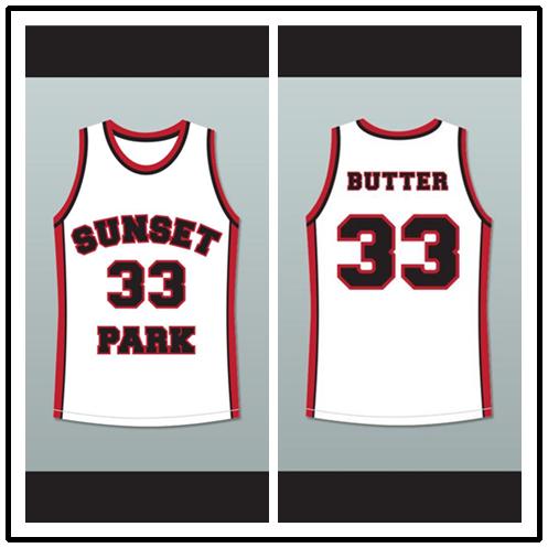 Talent Harris Butter 33 Sunset Park White Basketball Jersey Family men jersey High quality basketball uniform OK