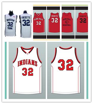 Jimmer Fredette 00 Glens Falls Indians White Practice Basketball Jersey