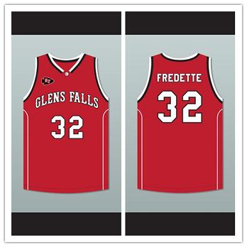 Jimmer Fredette 32 Glens Falls Indians Away Basketball Jersey with Patch