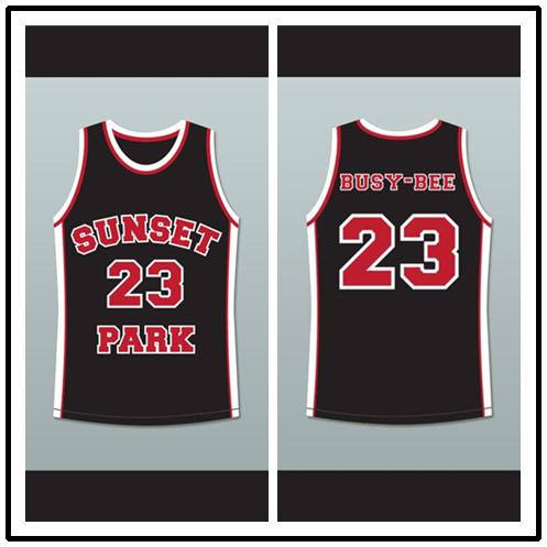 De'aundre Bonds Busy-Bee 23 Sunset Park Black Basketball Jersey Family men jersey woman jersey kid jerseys good