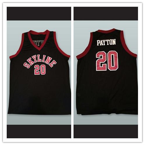 Gary Payton 20 Skyline High School Basketball Jersey Black