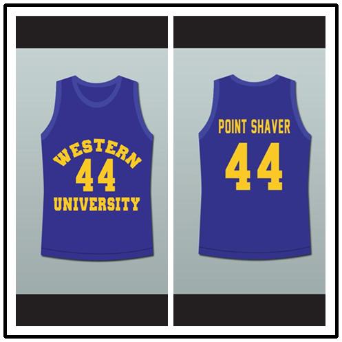 Anthony C Hall Tony the Point Shaver 44 Western University Dolphins Blue Basketball Jersey Blue Chips