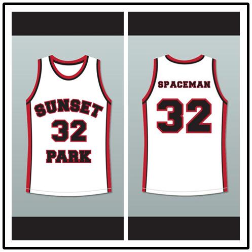 Terrence Howard Spaceman 32 Sunset Park White Basketball Jersey Jersey Family men jersey High quality basketball uniform OK