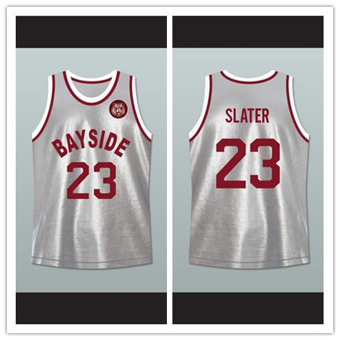 Saved By The Bell AC Slater 23 Bayside Tigers Basketball Jersey Includes Tiger Patch