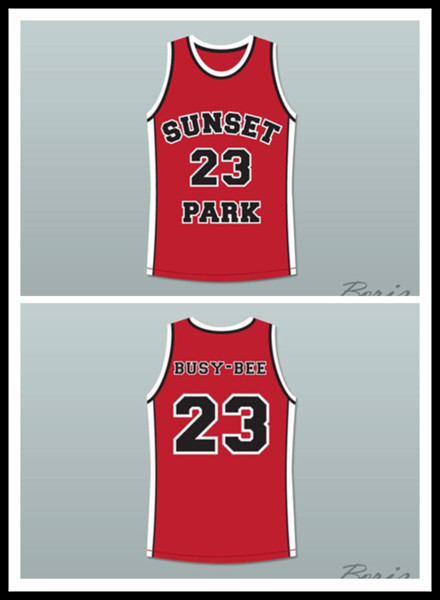 Busy-Bee 23 Sunset Park Basketball Jersey Stitch Sewn men jersey Family