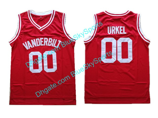 Mens Steve Urkel Jersey 00 Vanderbilt Muskrats High School Basketball Basketball Jerseys Red Stitched Free Shipping Size S-2XL