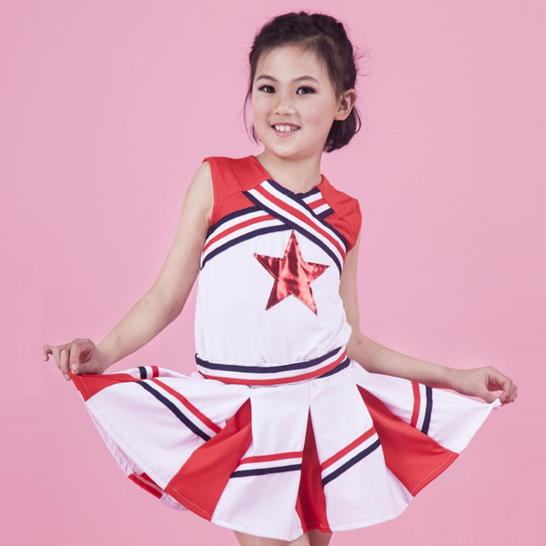 Jazz For Girls Cheerleading Costume Children Hip Hop Kids Street Dance Clothing performance Jazz For Girls Cheerleading Costume