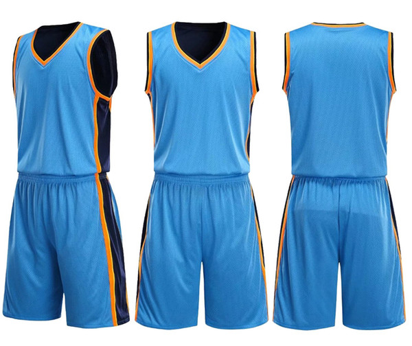 Personality Customized Double-sided wearing basketball suit set blank jerseys,university Basketball Sets With Shorts,custom training wears