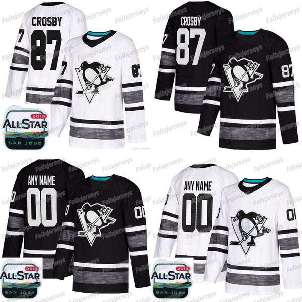 2019 All Star Marcus Pettersson Pittsburgh Penguins Sidney Crosby Jake Guentzel Evgeni Malkin Phil Kessel Kris Letang Matt Murray Jersey