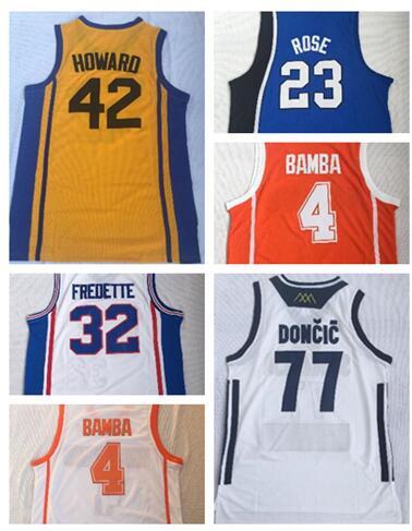 wholesale 2022men new 23 ROSE 4 BAMBA 42 HOWARD 32 FREDETTE Basketball jerseys shirts TOPS,Trainers Jersey online store for sale