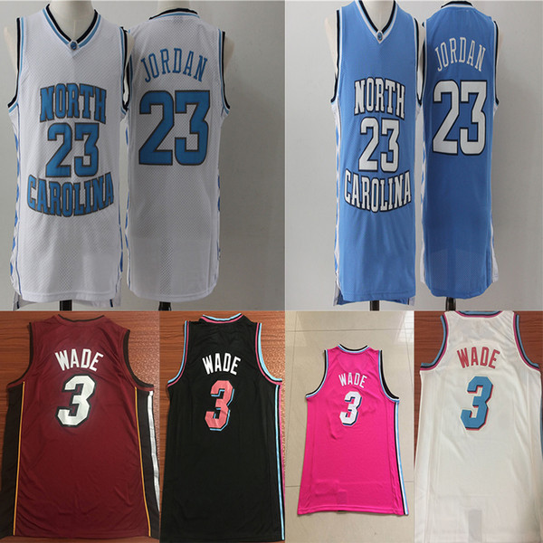 Dwyane 3 Wade 23 Michael MJ Vince 15 Carter Jersey North NCAA Carolina College Basketball Jerseys