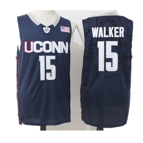 Men NCAA Uconn Huskies College Jerseys 15 Kemba Walker 10 Sue Bird 3 Diana Taurasi 30 Breanna Stewart 34 Ray Allen NAVY Basketball jerseys