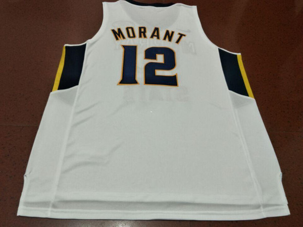 Men #12 Ja Morant Murray State College Vintage jersey Size S-4XL or custom any name or number jersey