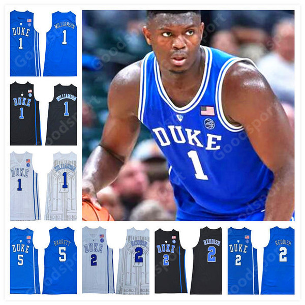 NCAA COLLEGE Stitched Blue Evil DUKE Zion Williamson R.J. Barrett Cam Reddish IRVING ALLEN INGRAM PARKER SHIRTS Jerseys 2019 hot CLASSIC NEW