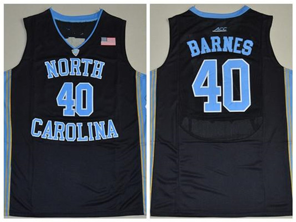 2019 NCAA North Carolina Tar Heels #32 Luke Maye 2 Joel Berry II 15 Carter 23 Michael 40 Barnes UNC blue black white Jerseys QF078XY