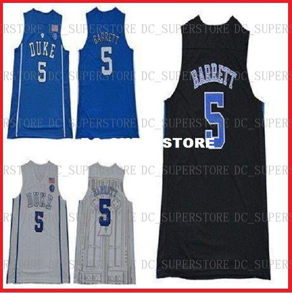 Cheap R.J. Barrett Jersey #5 Duke Blue Devils Stitched College NCAA Basketball Jersey high quality