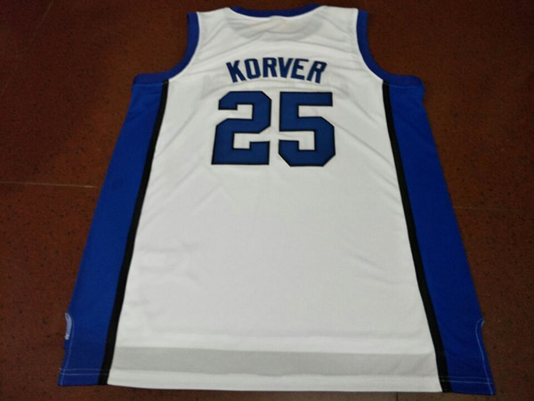 Men #25 Kyle korver Creighton bluejays Universidad College jersey Color White Size S-4XL or custom any name or number jersey