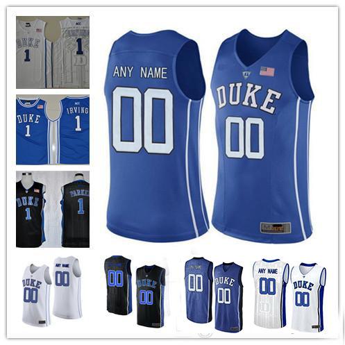 Custom Mens Duke Blue Devils College Basketball black royal blue white Personalized Stitched Any Name Number #1 #4 #14 #15 #32 Jerseys S-3XL