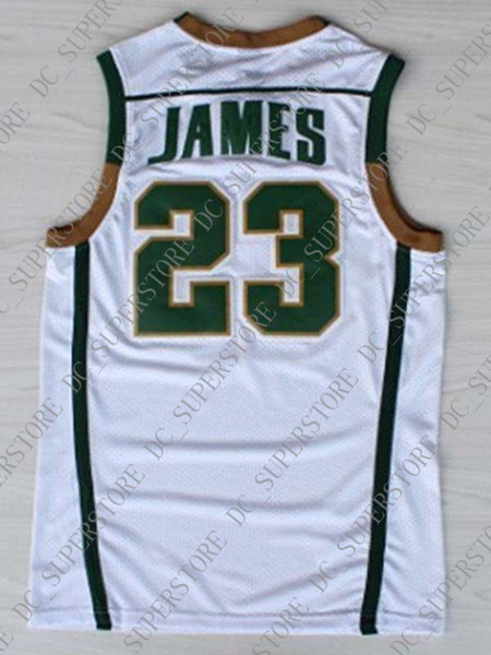 Cheap wholesale Lebron James 23 St Vincent St Mary Irish High School Stitched Basketball Jersey Customize any name number MEN WOMEN YOUTH