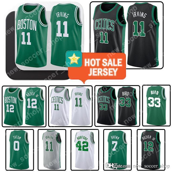 11 Boston Irving Mens Jersey Celtic Jayson 0 Tatum Larry 33 Bird Jaylen 42 Horford 7 Brown Marcus 36 Smart Jerseys