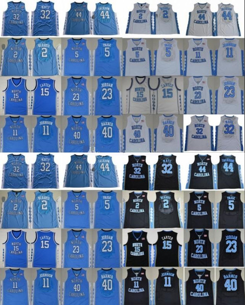 NCAA North Carolina Tar Heels college basketball jersey Michael Nassir Little Vince Carter Luke Maye Berry Barnes Paige UNC stitched uniform